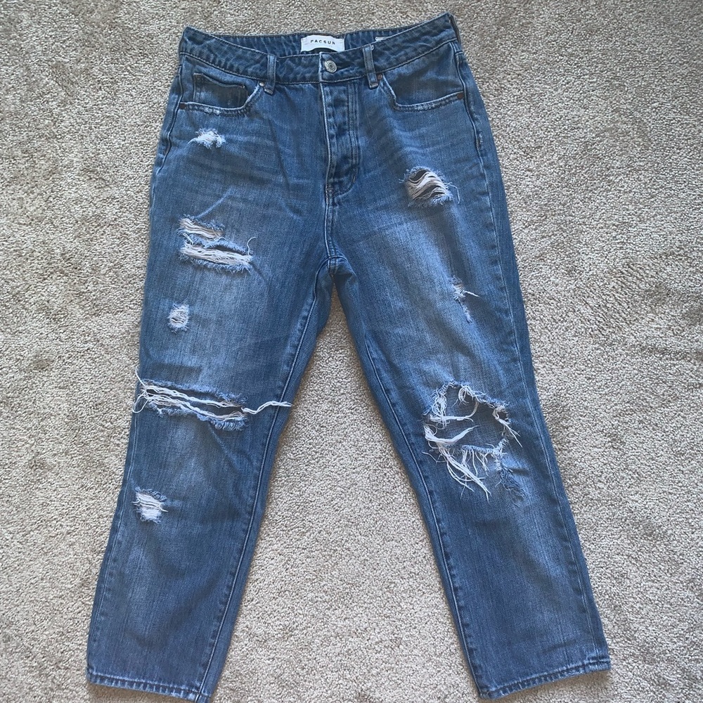 pacsun ripped mom jeans